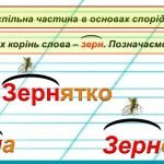Фото розробки: Презентація “Корінь слова. Спільнокореневі слова”