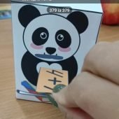 Панда Таблиця додавання в межах 10