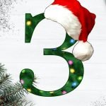 Фото розробки: Оформлення напис-розтяжка “З Новим роком” + цифри від 0 до 9