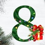 Фото розробки: Оформлення напис-розтяжка “З Новим роком” + цифри від 0 до 9