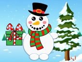 Шаблон аплікації “Зима прийшла.Сніговичок”