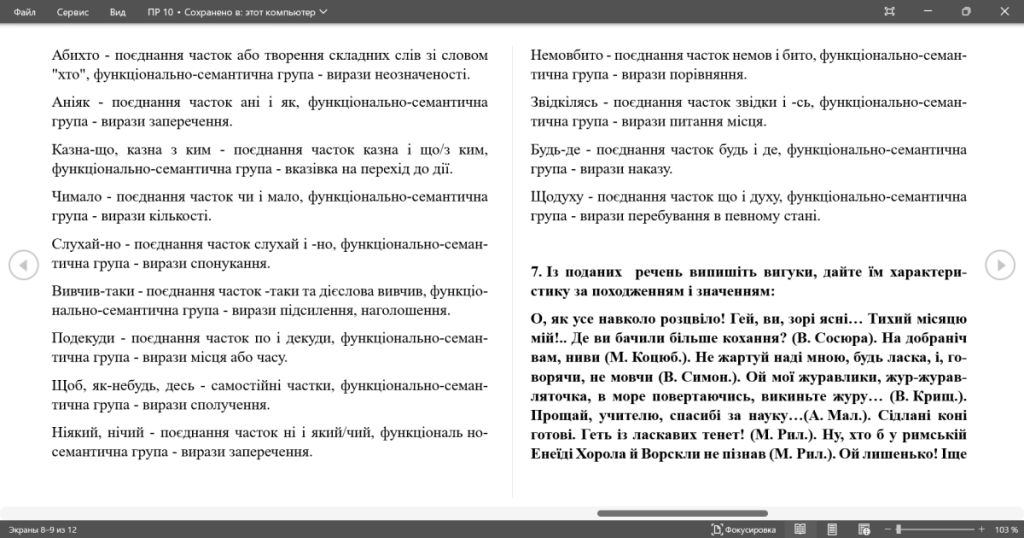 Головне зображення розробки: ПРАКТИЧНЕ ЗАНЯТТЯ НЕПОВНОЗНАЧНІ ЧАСТИНИ МОВИ