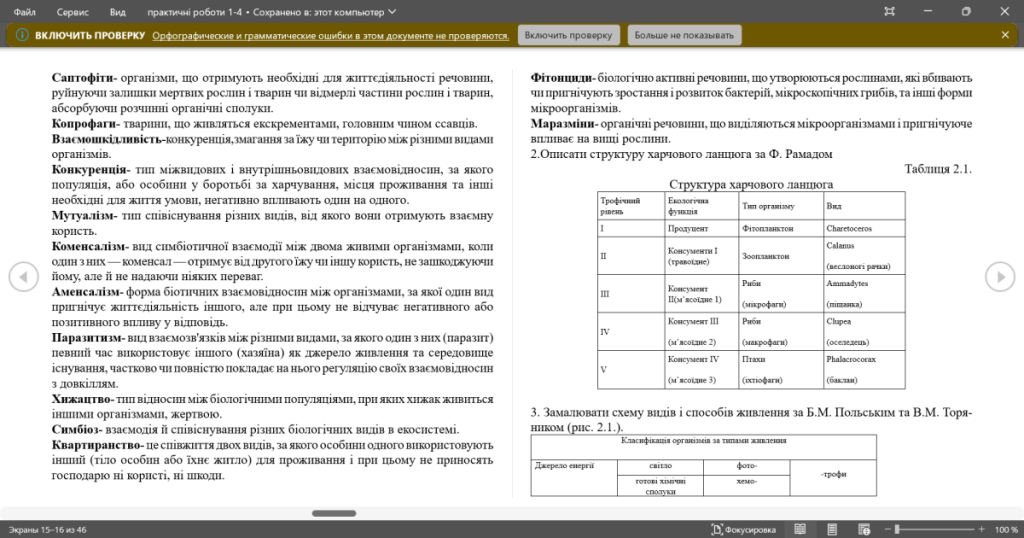 Головне зображення розробки: 1-4 практичні роботи- біологія