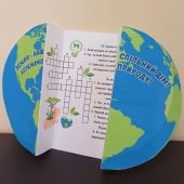 Листівка із кросвордом до Дня Землі 🌏🦋🌿