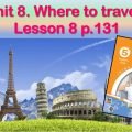 Презентація до уроку 8 в 5 класі “Unit 8. Where to travel? Lesson 8 p.131”