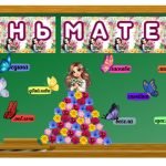 Фото розробки: День матері оформлення дошки ( 5 розтяжок)