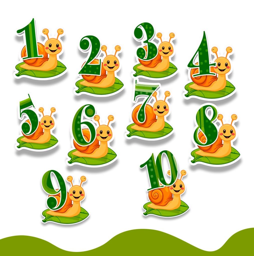 Головне зображення розробки: Оформлення для групи «Цифри на равлику»