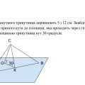 Контрольна робота з геометрії 11 клас. Задача з площинами. 11 клас.