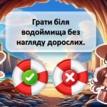 Фото розробки: Презентація – гра “Безпечна поведінка біля водоймищ”