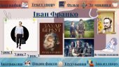 Інтерактивний плакат “Життєпис Івана Франка. Повість “Захар Беркут”
