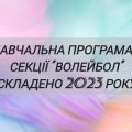 Навчальна програма гуртка з волейболу 2023 року