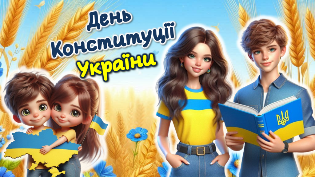 Головне зображення розробки: Презентація “День Конституції України” 28 червня 2024