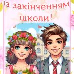 Листівки для випускників від першої вчительки