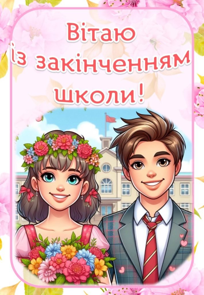 Головне зображення розробки: Листівки для випускників від першої вчительки