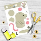 Аплікація “Миша” для дошкільнят.