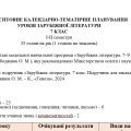 Навч.прогр.+календарне планування із зарубіжної літ. 7 кл.НУШ до підручника Волощук Є. 35 год на рік