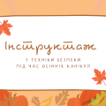 Інструктаж з техніки безпеки під час осінніх канікул