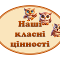 Набір для оформлення куточка “Наші класні цінності” (Совенята)