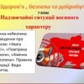 Презентація-конспект ” Надзвичайні ситуації воєнного характеру” для 7 класу НУШ (урок 3)ЗБД