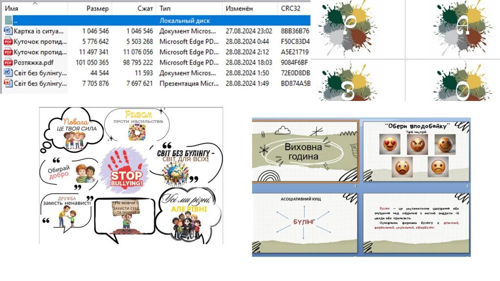 Головне зображення розробки: “Світ без булінгу – світ для всіх”