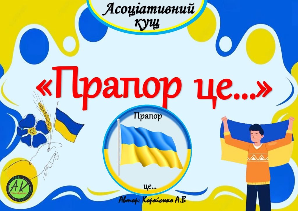 Головне зображення розробки: Асоціативний кущ “Прапор це” – звертайтесь