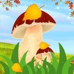 Фото розробки: Шаблон аплікації на осінню тематику”Грибочок”