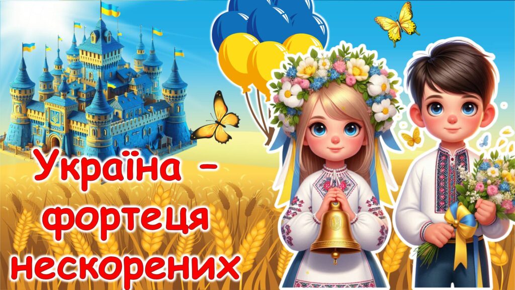Головне зображення розробки: Перший урок 2024/2025 “Україна – фортеця нескорених”