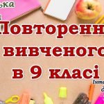 Повторення вивченого з української мови для 10 класу