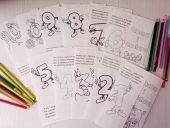 Міні-лепбуки на вивчення букв та цифр