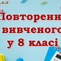 Повторення вивченого з української мови для 9 класу