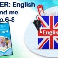 Презентація до першого уроку у 6 класі “Starter: English and me. p.6-8”