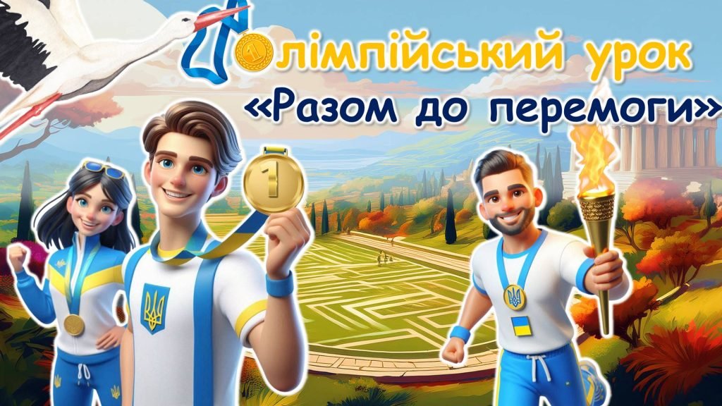 Головне зображення розробки: Олімпійський урок 2024 “Разом до перемоги”