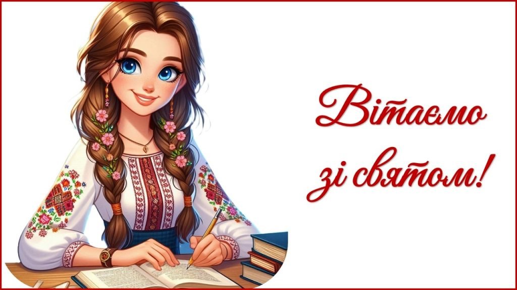 Головне зображення розробки: День вчителя 2025. Привітання до Дня вчителя (для вчителя зарубіжної літератури)