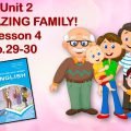 Презентація до уроку 4 в 6 класі “Unit 2. My amazing family! Lesson 4 p.29-30”