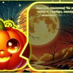 Фото розробки: Чарівні привітання на Геловін 🌕: від 🧙‍♀️, 🎃, 🧛‍♂️, 👻, 🕷️, 🐺, 🐈 (для молодших учнів)