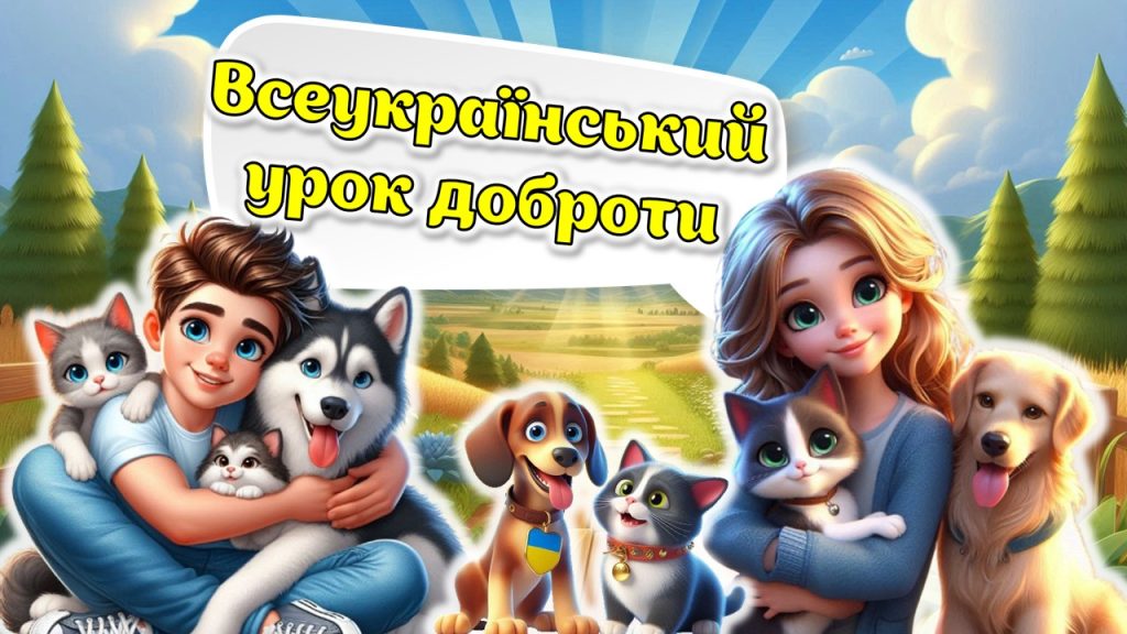 Головне зображення розробки: УРОК ДОБРОТИ Всесвітній день захисту тварин 4 жовтня. Презент. + Конспект + Роздат. + оформленнОя