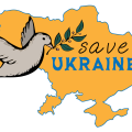 Плакат “Save Ukraine”