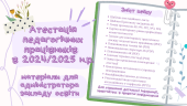 Кейс “Атестація педагогічних працівників 2024/2025 н.р”