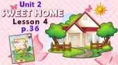Презентація для 3 класу до 4 уроку “Unit 2. SWEET HOME” с.36 (до підручника О.Карп’юк)