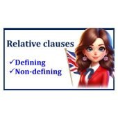 Defining and Non-defining Relative Clauses