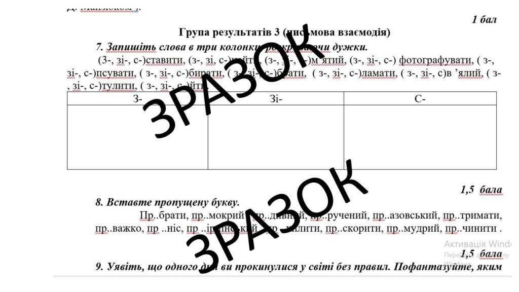 Головне зображення розробки: Комплексна підсумкова робота (КПР) для 5 класу НУШ з теми “Будова слова. Орфографія”