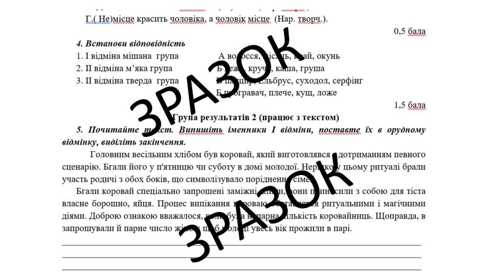 Головне зображення розробки: Комплексна підсумкова робота (КПР) 6 клас НУШ з теми «Іменник (відмінювання і правопис)»