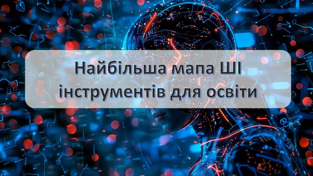 Головне зображення розробки: Штучний інтелект в освіті. Найбільша мапа ШІ інструментів для освіти. Майстер-клас відео “Оживити пи