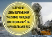 14 грудня – день вшанування учасників ліквідації аварії на ЧАЕС. Презентація