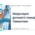 Невідкладна допомога і самодопомога. Травматизм. Презентація. НУШ, 7 клас, Л. ЗАДОРОЖНА