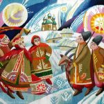 Сценарій різдвяно-новорічного свята “Йде до нас коляда” для 1 – 4 класів з посиланнями на музичний м
