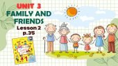 Презентація до уроку 2 у 1 класі “Unit 3. FAMILY AND FRIENDS Lesson 2, p.35” (до підручника О.Карп’ю