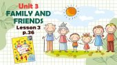 Презентація до уроку 3 у 1 класі “Unit 3. FAMILY AND FRIENDS Lesson 3, p.36” (до підручника О.Карп’ю