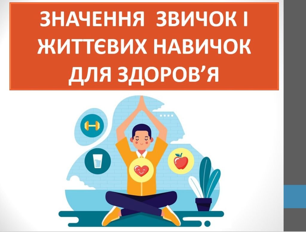 Головне зображення розробки: Презентація “Значення звичок і життєвих навичок для здоров’я” ( 7 клас НУШ)
