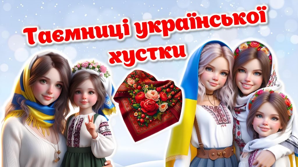 Головне зображення розробки: День української хустки. 7 грудня. Сучасна анімована презентація + конспект + постер + розтяжка +розмальовки